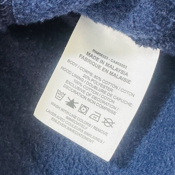 Nike Sweatshirt Men’s XL Navy Blue Faded Pullover Hoodie Y2K - Picture 4 of 9